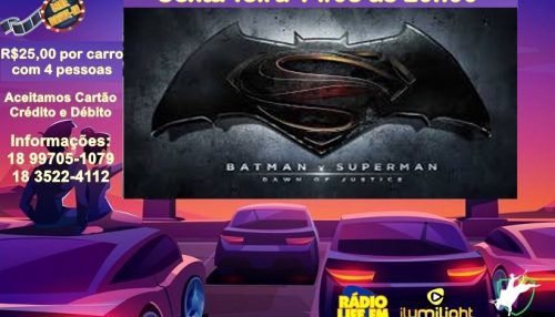 Três grandes atrações estão preparadas para o final de semana no Cine Drive In em Adamantina