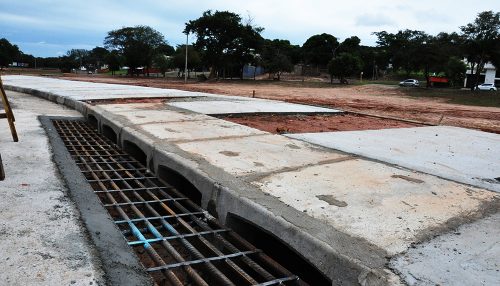 Construção de galerias no entorno do Pioneiros entra na fase final