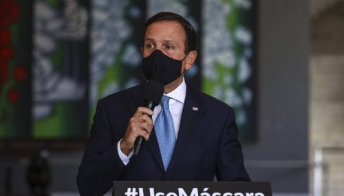 Doria está contaminado com o novo coronavírus e se isola por 10 dias