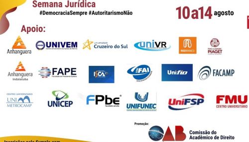 Curso de Direito da UniFAI participa de Semana Jurídica virtual da OAB São Paulo