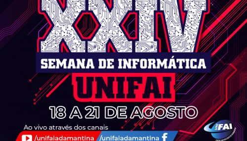 UniFAI abre inscrições gratuitas para 24ª Semana de Informática On-line