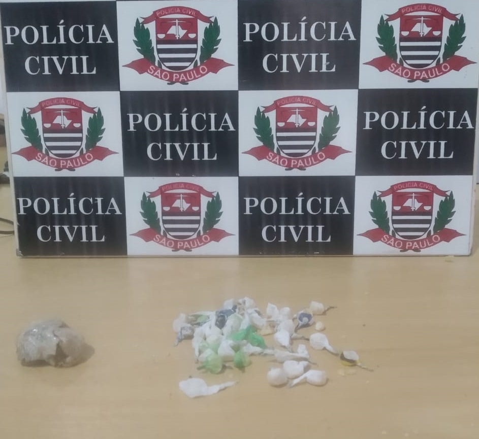 Polícia Civil prende homem suspeito por tráfico e apreende porções crack e maconha em Dracena