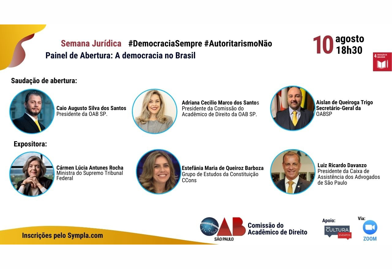 Curso de Direito da UniFAI participa de  Semana Jurídica virtual da OAB São Paulo