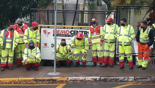 Frentes de obras da Eixo SP doam sangue em Marília