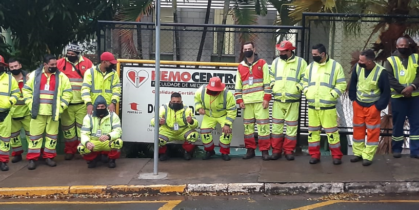 Frentes de obras da Eixo SP doam sangue em Marília