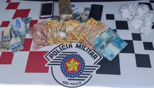 Polícia Militar de Bastos faz flagrante de tráfico de drogas em Bastos