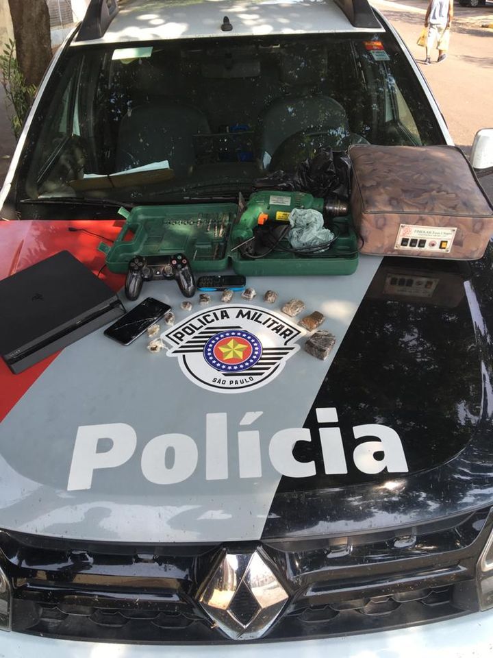 Polícia Militar prende homem em Osvaldo Cruz- SP, por tráfico de drogas