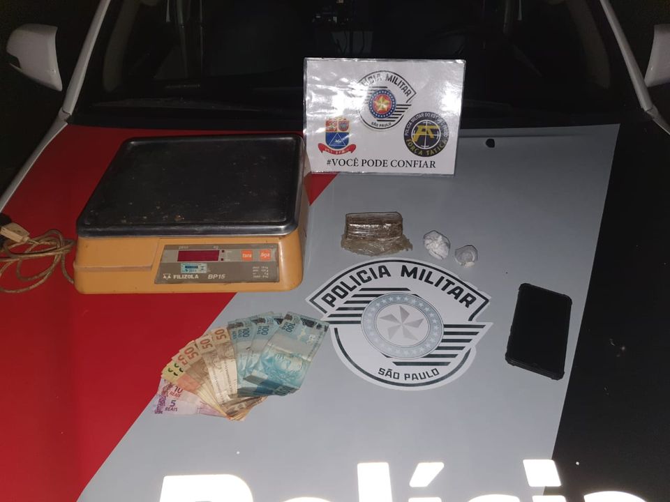 Em Dracena, homem é preso por tráfico de drogas após menor tentar fugir de abordagem