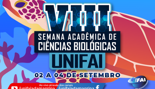 Em ambiente virtual, Semana Acadêmica de Ciências Biológicas da UniFai começa nesta quarta, 2
