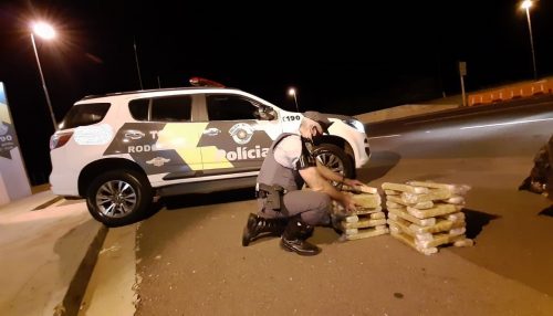 Polícia Rodoviária  de Presidente Prudente localiza 50 tabletes de maconha ao fiscalizar carro