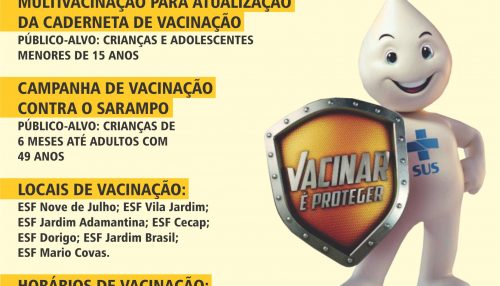 Vacinação contra poliomielite e para atualização da caderneta segue até o fim do mês