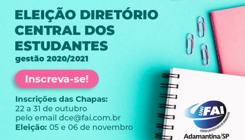 Período para inscrição de chapas ao Diretório Central dos Estudantes se encerra neste sábado