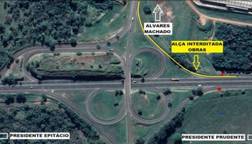Acesso a Alvares Machado terá interdição para obras
