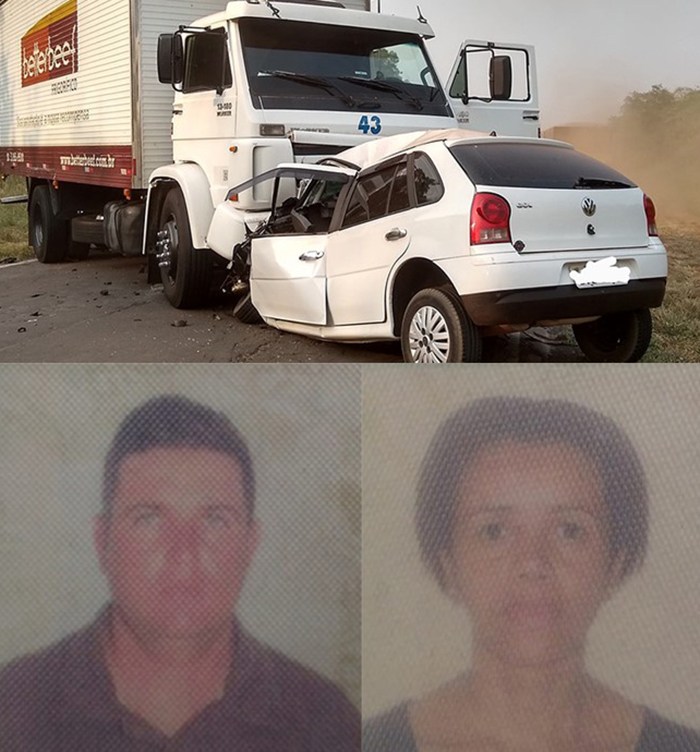 Vítimas fatais de acidente entre carro e caminhão eram marido e mulher