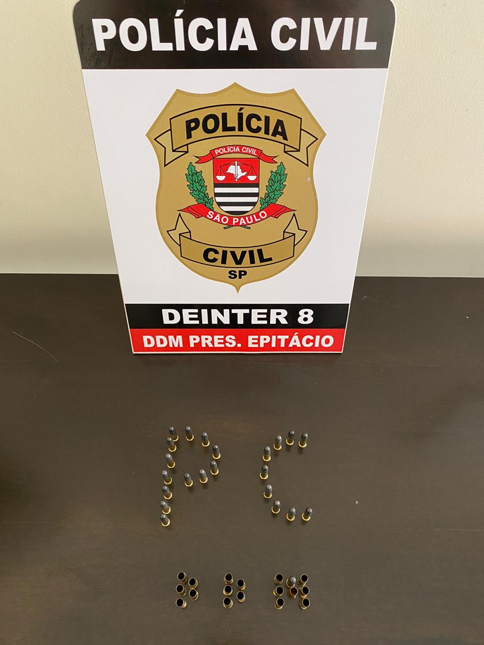 Policiais Civis de Presidente Epitácio apreendem munição em assentamento