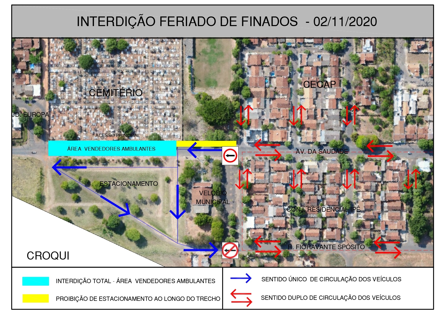 DEMTRAN anuncia alteração no trânsito durante o feriado de Finados