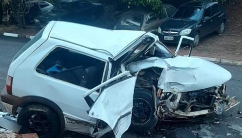 Rapaz morre e adolescente fica gravemente ferida em acidente