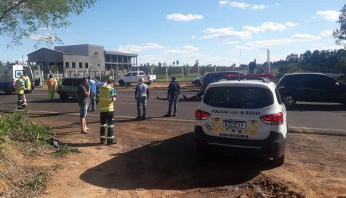 Mais um acidente registrado próximo ao Trevo do Salgado Filho em Junqueirópolis