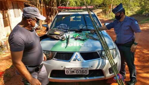 Polícia Ambiental, multa pescador por pesca proibida no Rio do Peixe em Parapuã