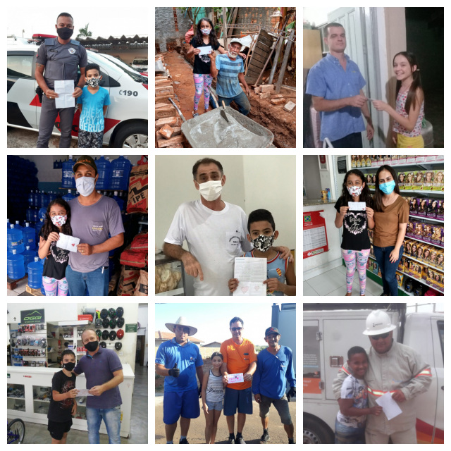 Alunos do 4º Ano da escola EMEF Navarro de Andrade escrevem cartas para os profissionais considerados essenciais durante a pandemia da Covid-19