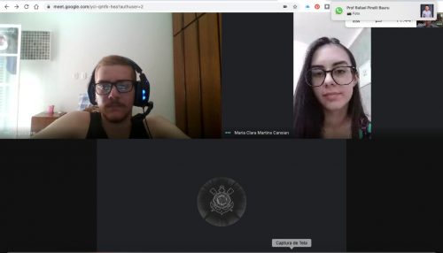 Comissão de captação de alunos se reúne remotamente com estudantes de Ensino Médio
