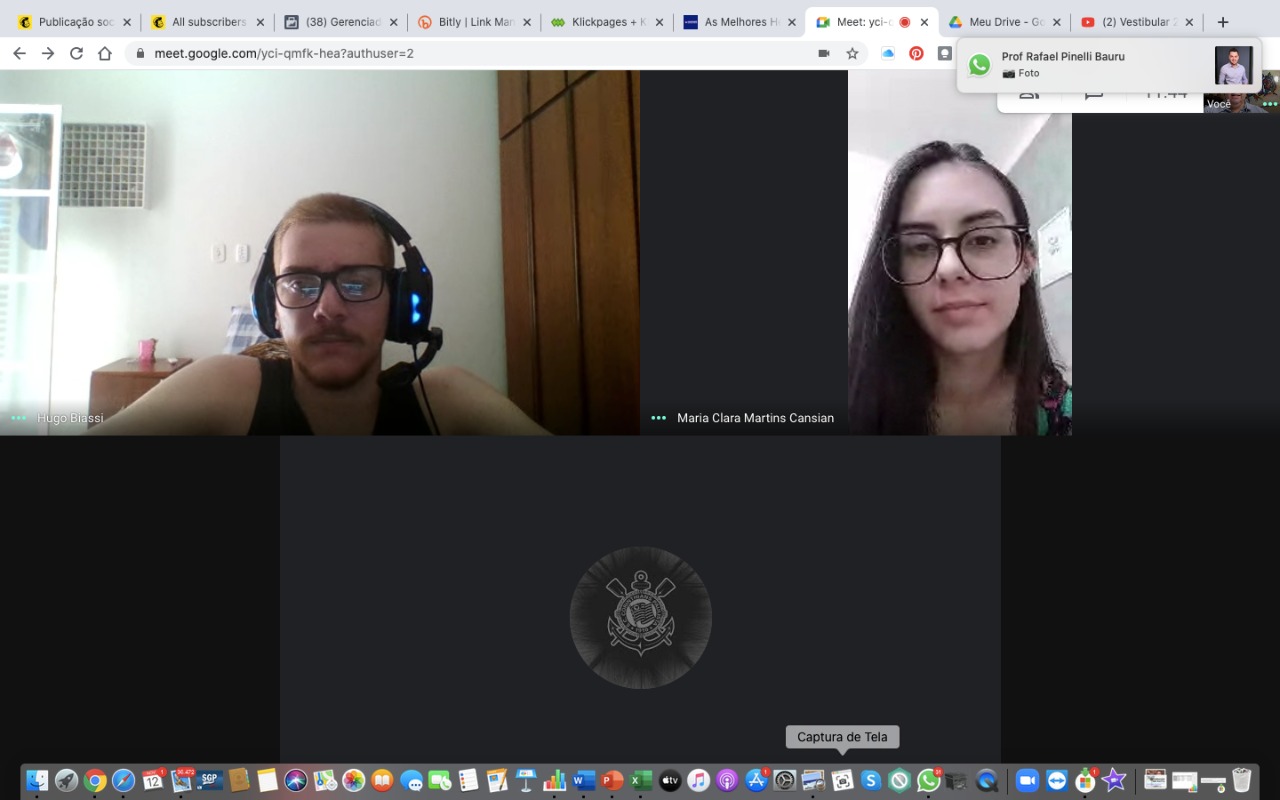 Comissão de captação de alunos se reúne remotamente com estudantes de Ensino Médio