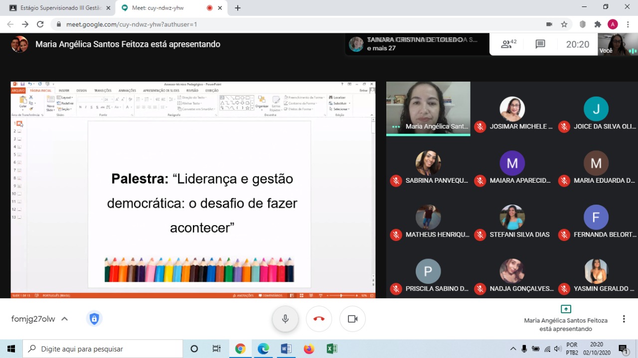 Pedagogia recebe palestras on-line sobre Gestão Escolar