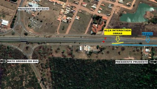 Raposo Tavares terá desvio em Epitácio para obras