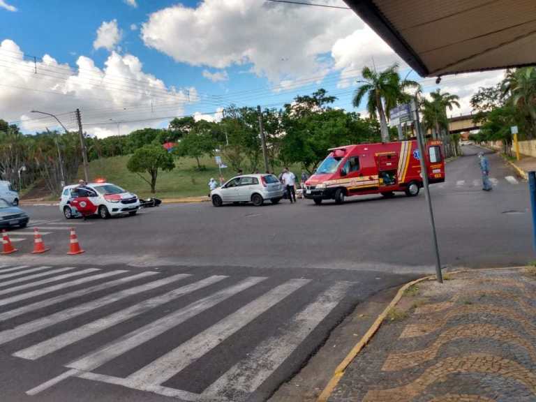 Motociclista fica ferido após ser atingido por veículo em Adamantina