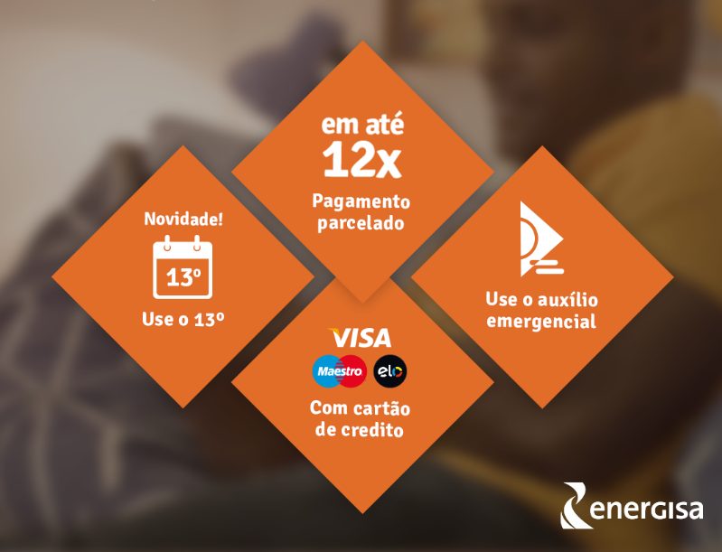 Clientes podem negociar com a Energia em até 12 vezes no cartão de crédito e começar o ano sem dívidas