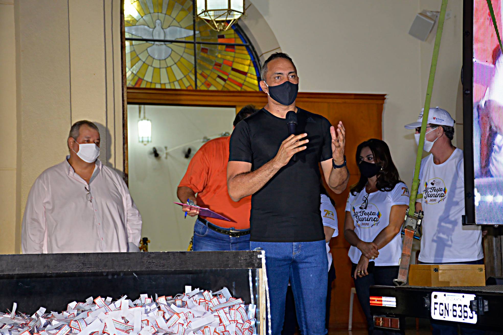 Sorteio dos 28 prêmios mais 2 carros 0km realizados pela Paróquia de Santo Antônio