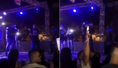 Vídeo registra rapaz com arma em aglomeração de festa no interior de SP