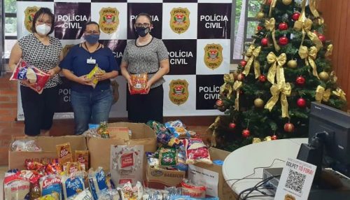 Policiais Civis de Presidente Prudente participam do Natal Sem Fome 2020