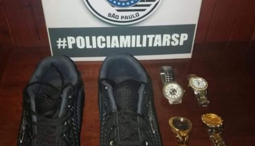 Policia Militar de Tupi Paulista prende em flagrante homem por furto à residência e relojoaria