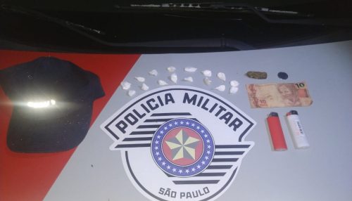 Polícia Militar em Panorama prende homem por  tráfico de drogas