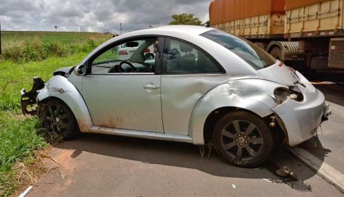 Motorista embriagado causa acidente em rodovia