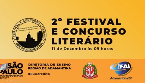 2º Festival e concurso literário da Diretoria de Ensino de Adamantina