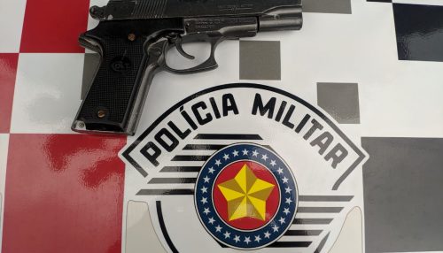Tentativa de furto e apreensão de um simulacro de arma de fogo em Dracena