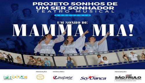 Teatro Musical “Um sonho de Mamma Mia” acontece em Adamantina nos dias 11 e 12 de dezembro na biblioteca municipal