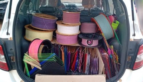 Morador de Adamantina é flagrado com 17 carretéis com linha chilena na cidade de Iacri