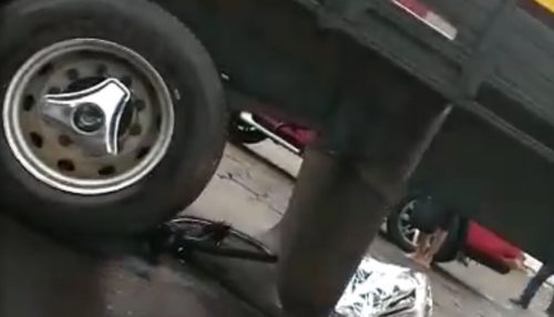 Adolescente morre vítima de acidente entre bicicleta e caminhão, na Avenida Ana Jacinta, em Presidente Prudente