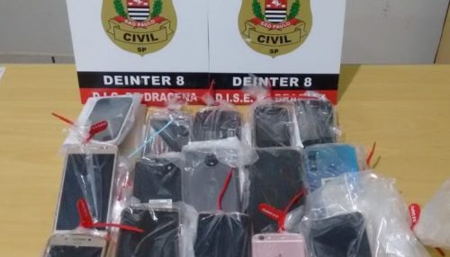 Polícia Civil recupera 15 aparelhos celulares em Dracena