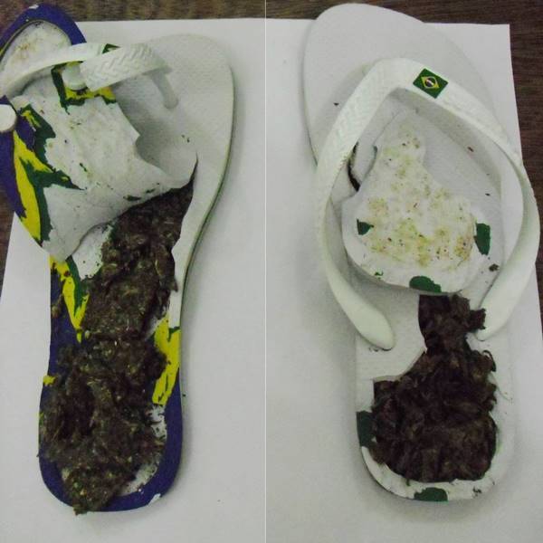 Visitante é flagrada ao tentar entrar com maconha escondida em chinelo na Penitenciária
