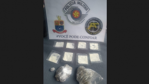 Homem de 26 anos é preso pela PM por tráfico de drogas em Adamantina