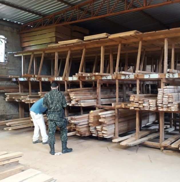 Polícia Ambiental apreende madeira irregular e homem é autuado em mais de R$ 11 mil