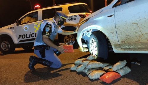 Paraguaio é preso em flagrante com porções de skank escondidas em carro na SP-270