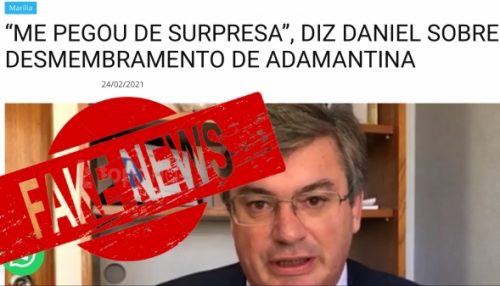 Não procede a informação de que a microrregião de Adamantina teria sido retirada do DRS de Marília