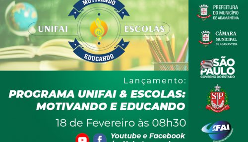 Programa “UniFAI & Escolas” tem lançamento  oficial em solenidade virtual na próxima quinta, 18