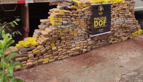 Morador de Bastos é preso com mais de 500quilos de maconha em Ponta Porã