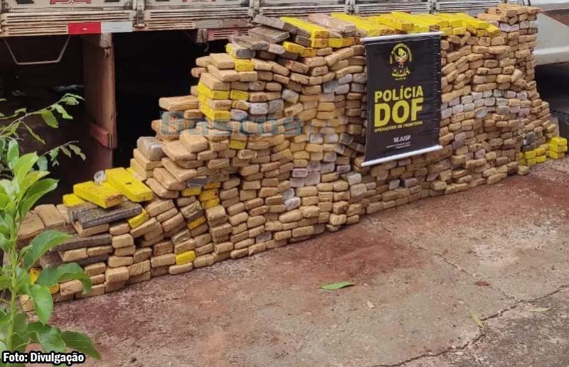 Morador de Bastos é preso com mais de 500quilos de maconha em Ponta Porã